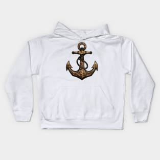 old anchor vintage Kids Hoodie